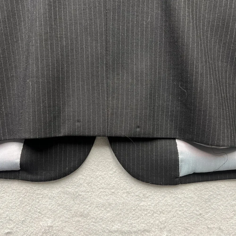 Wilke Rodriguez Blazer Men’s‎ 44R Gray Wool Sport Coat Reflective Lining
